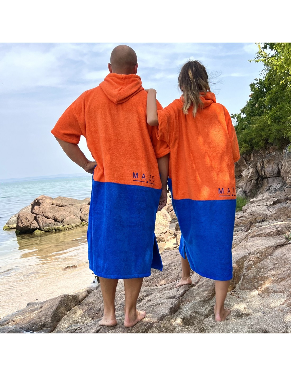 ПОНЧО MAZE BLUE ORANCE